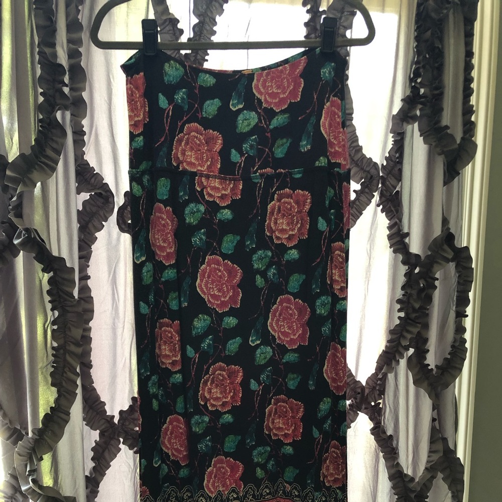 Free People Flowery Maxi Skirt